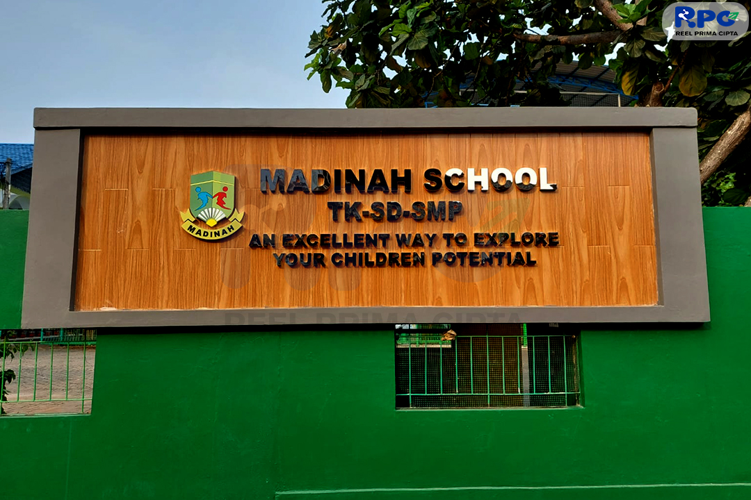 Steinless Huruf Timbul No Led