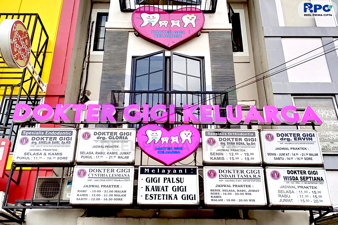 Huruf Timbul Full Acrylic Led